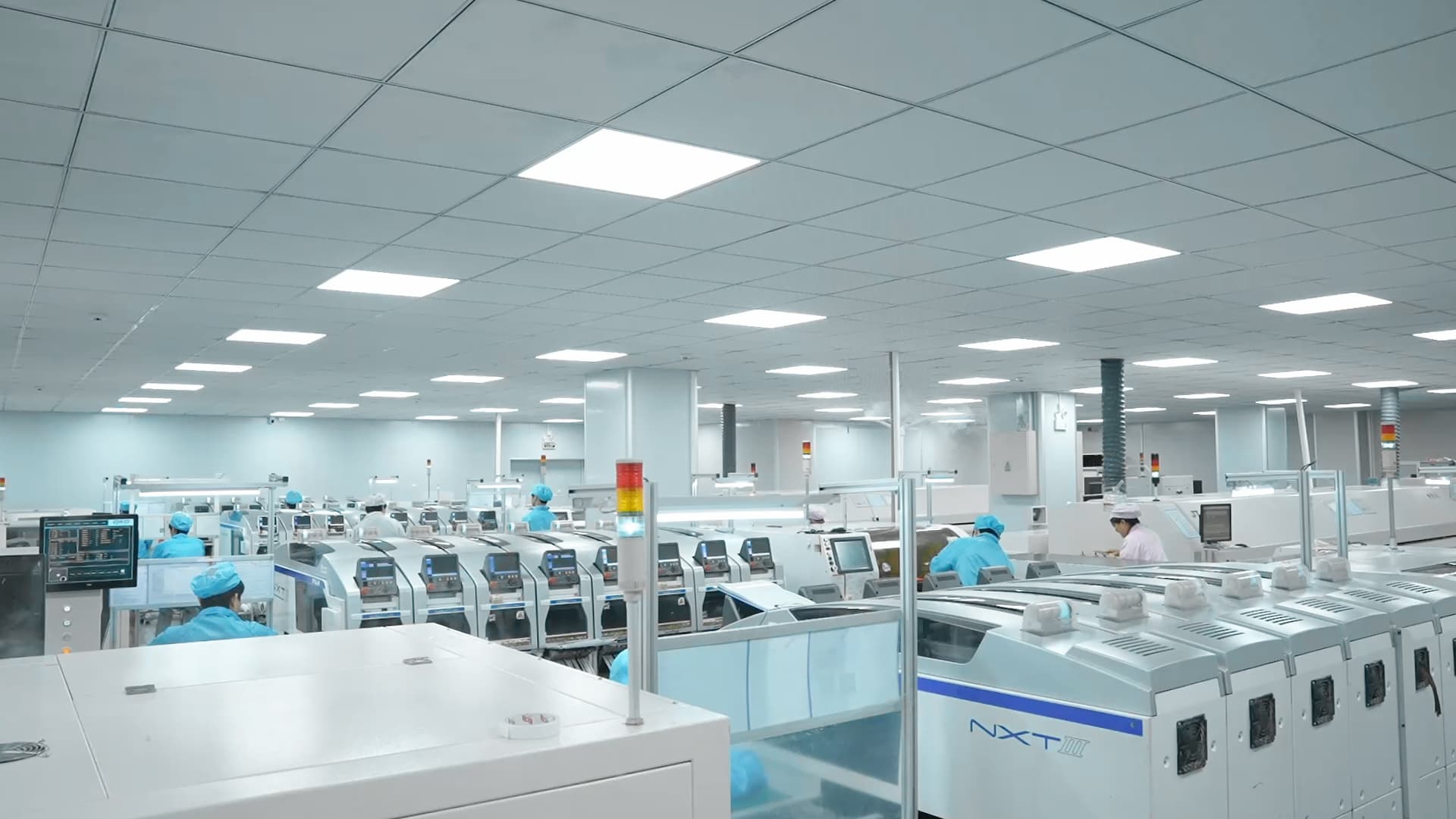 Graphics card production floor